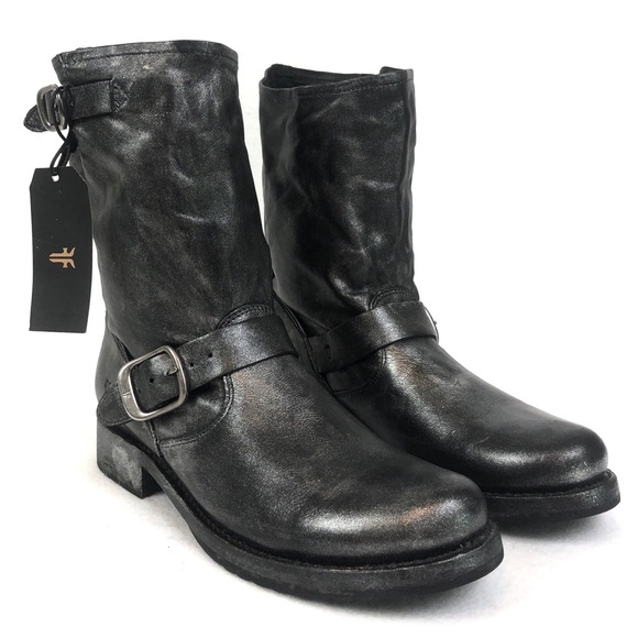 NWT Frye | Women’s Metallic Veronica Ankle Boots - Picture 2 of 14
